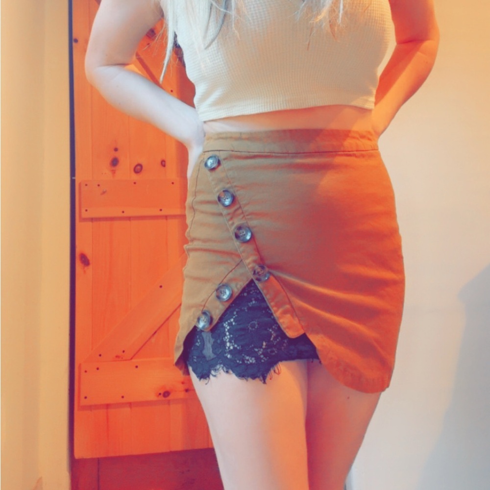 Super down lace skirt